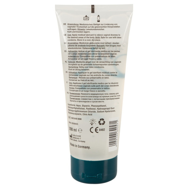 Gel lubrifiant PREMIUM à base d'eau, végétalien 200ml 